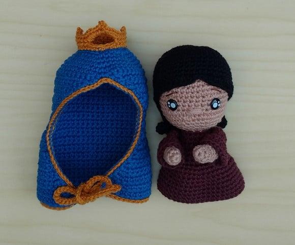 Nossa Senhorinha Aparecida Baby Amigurumi