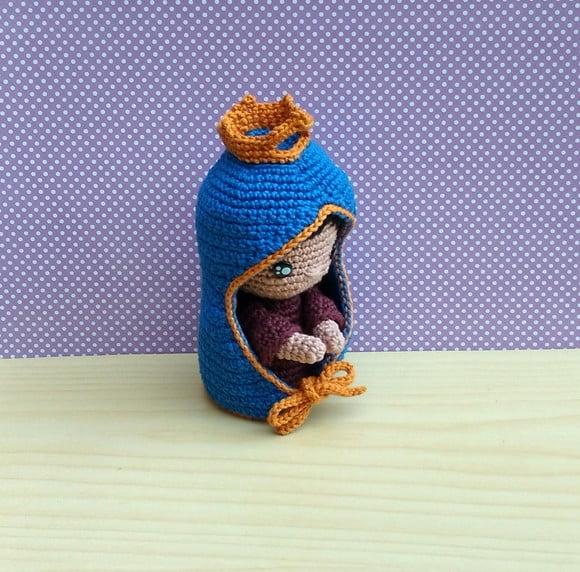 Nossa Senhorinha Aparecida Baby Amigurumi