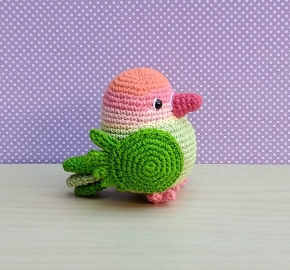 Pássaro do Amor Love Amigurumi