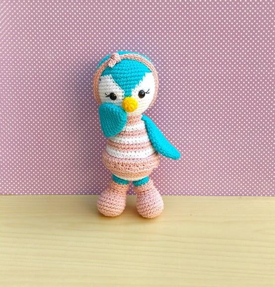 Pinguim Priscilla Amigurumi