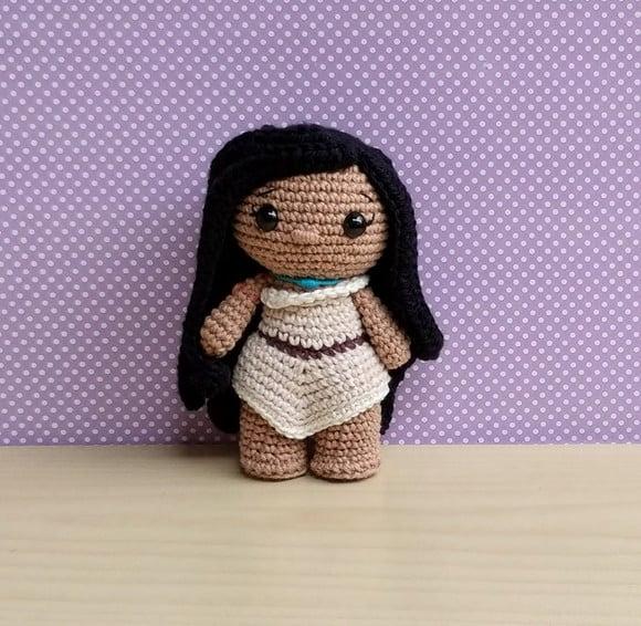 Pocahontas e Meeko (pocahontas) Amigurumi
