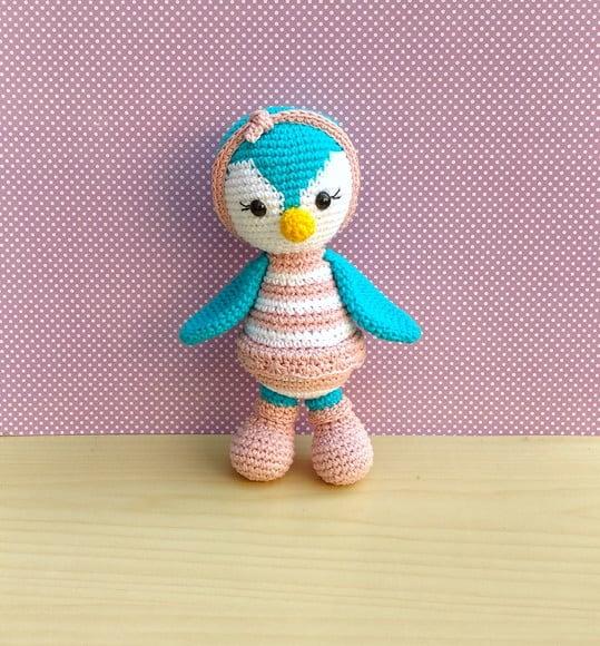 Pinguim Priscilla Amigurumi