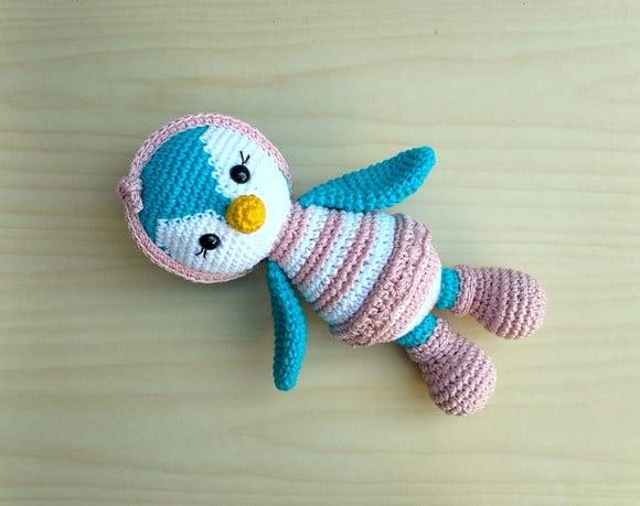 Pinguim Priscilla Amigurumi