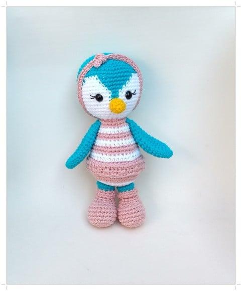 Pinguim Priscilla Amigurumi