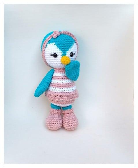 Pinguim Priscilla Amigurumi