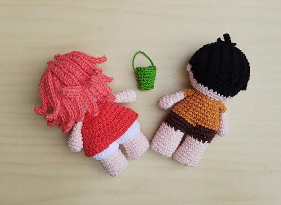 Ponyo e Sosuke Amigurumi