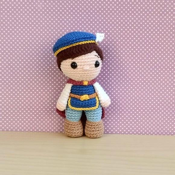 Príncipe Fernando - Branca de Neve Amigurumi ** Pronta Entr