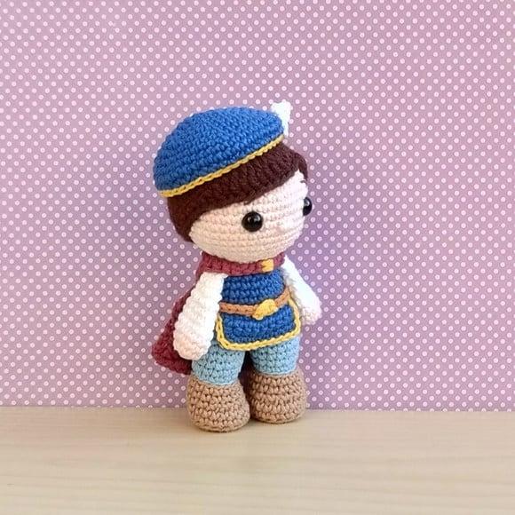 Príncipe Fernando - Branca de Neve Amigurumi ** Pronta Entr