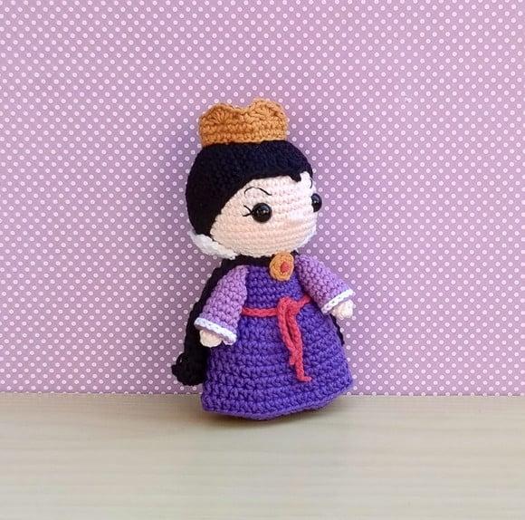 Rainha Má - Branca de Neve Amigurumi ** Pronta Entrega