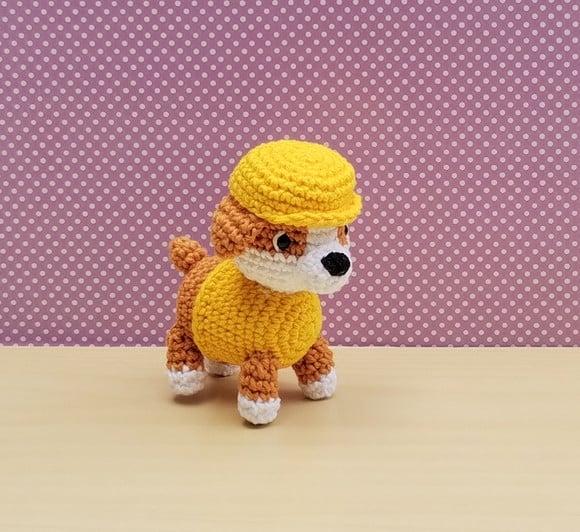 Rubble Patrulha Canina Amigurumi