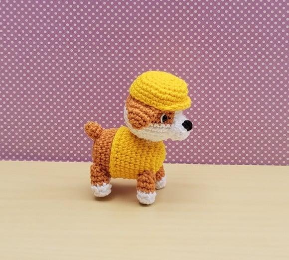 Rubble Patrulha Canina Amigurumi