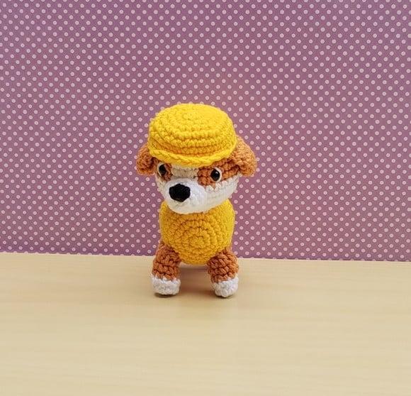 Rubble Patrulha Canina Amigurumi