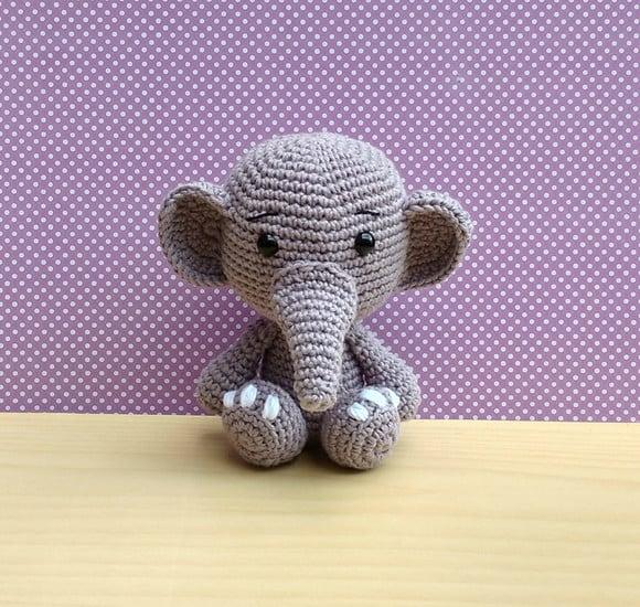 Safári Baby - Elefante Amigurumi