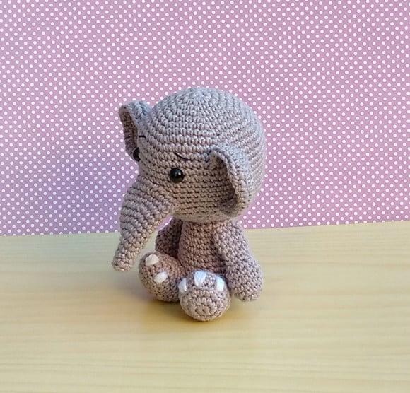 Safári Baby - Elefante Amigurumi