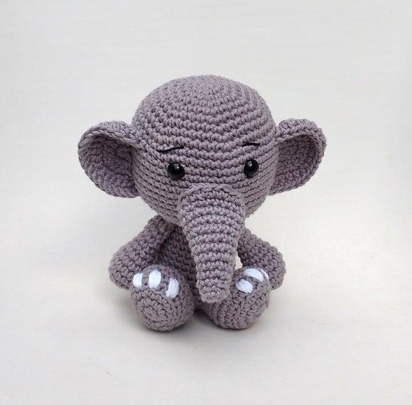 Safári Baby - Elefante Amigurumi