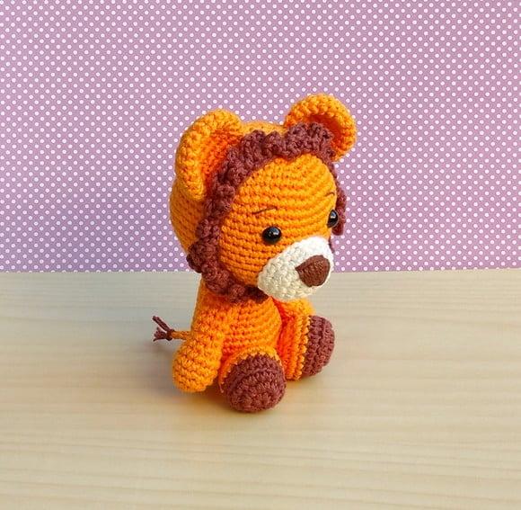 Safári Baby - Leão Amigurumi
