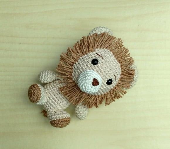 Safári Baby - Leão Jujuba Amigurumi