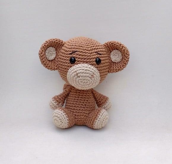 Safári Baby - Macaco Amigurumi
