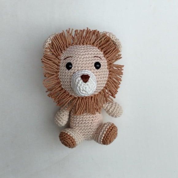 Safári Baby - Leão Jujuba Amigurumi