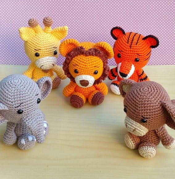 Safári Baby - Tigre Amigurumi