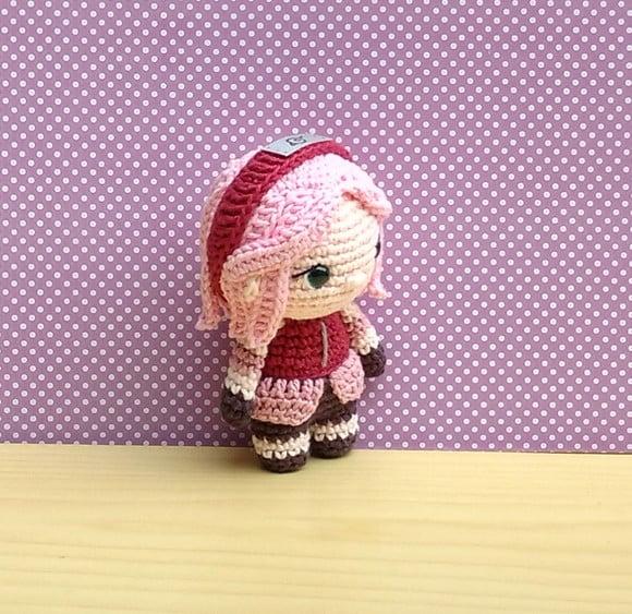 Sakura Haruno Amigurumi (naruto Shippuden) * Pronta Entrega