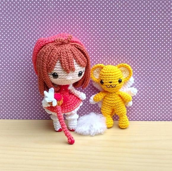 Sakura Card Captors e Kero-chan Amigurumi