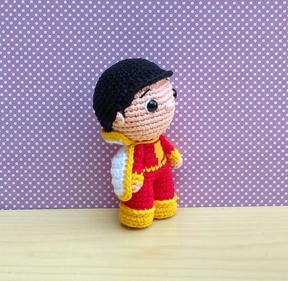 Shazam! Amigurumi ** Pronta Entrega