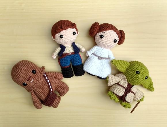 Set Star Wars Lovers 11 Personagens Amigurumi