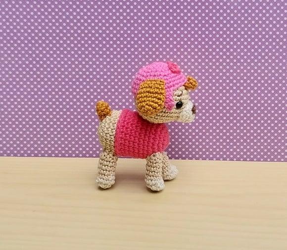 Skye Patrulha Canina Amigurumi