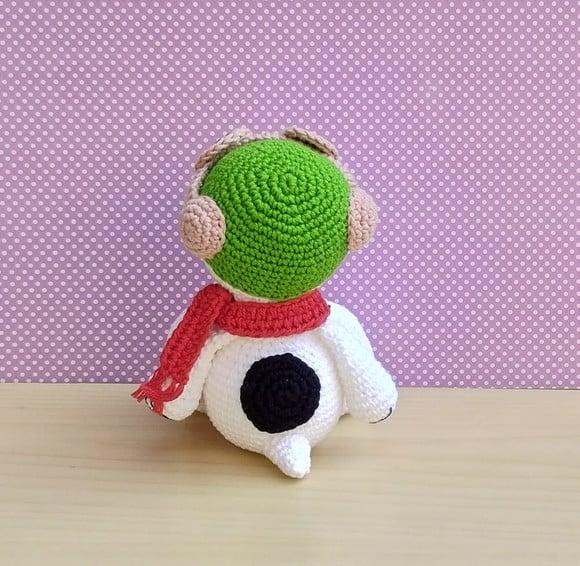 Snoopy Aviador com Óculos Móveis Amigurumi *pronta Entrega