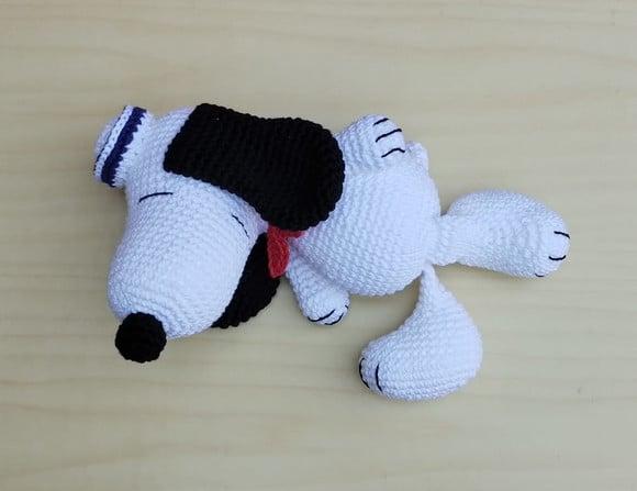 Snoopy Marinheiro Amigurumi