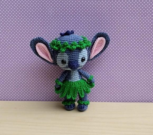 Stitch Hula Amigurumi - Lilo & Stitch