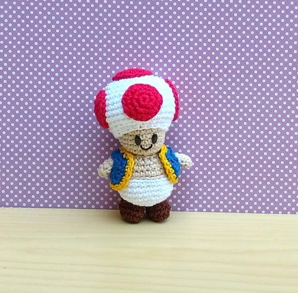 Toad Chibi - Super Mario Amigurumi * Pronta Entrega