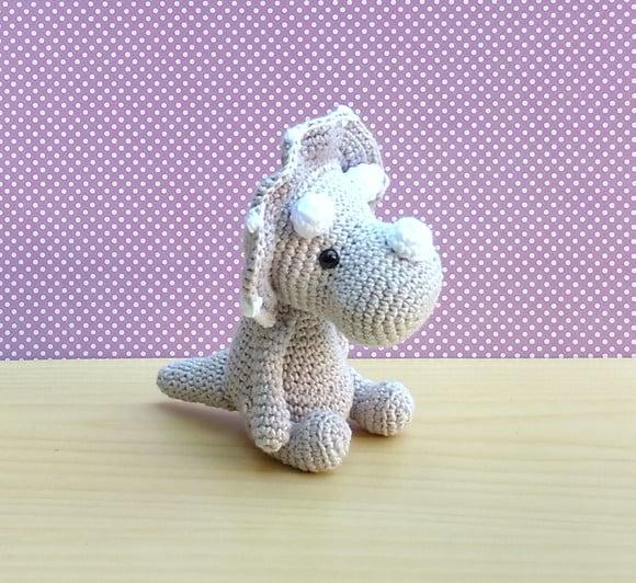 Triceratops Mashmellow Amigurumi