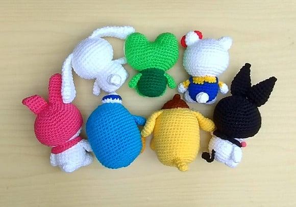 Turma Hello Kitty 7 Peças Amigurumi