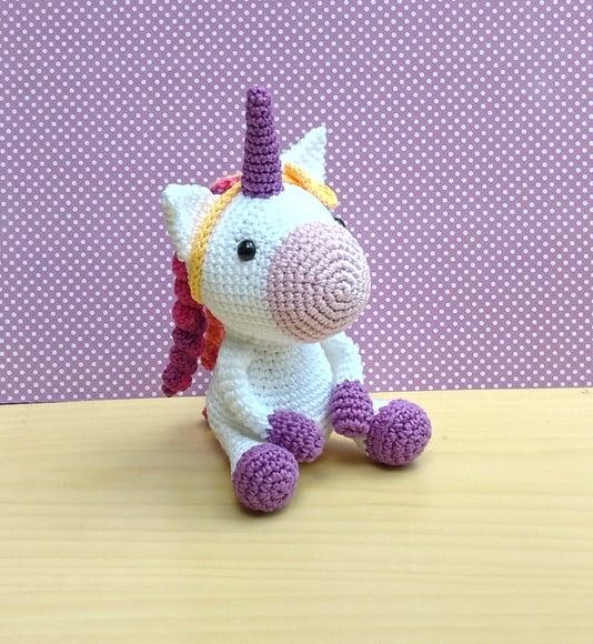Unicórnio Aurora Amigurumi