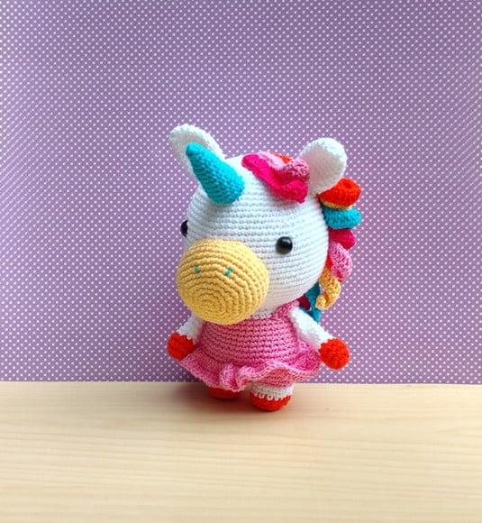 Unicórnio Bella Amigurumi