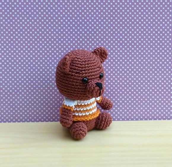 Urso Mini Bart Amigurumi