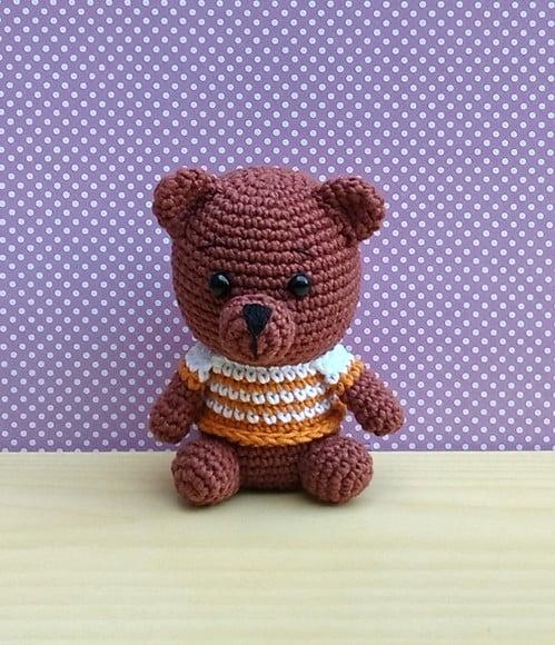 Urso Mini Bart Amigurumi