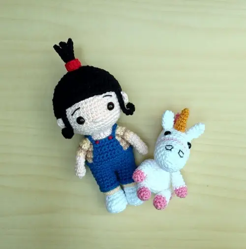 Agnes e Fluffy- Meu Malvado Favorito Amigurumi