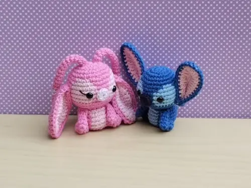 Angel e Stitch Amigurumi - Lilo & Stitch