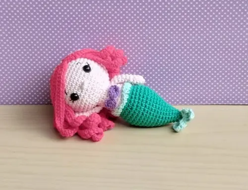 Ariel Sereia Amigurumi - a Pequena Sereia