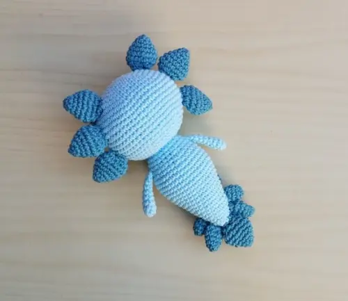 Axolote Netuno Amigurumi **pronta Entrega