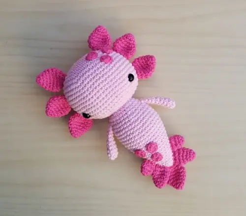 Axolote Tutti-frutti Amigurumi **pronta Entrega