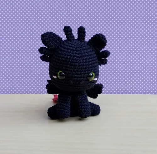 Banguela Amigurumi - Como Treinar o Seu Dragão