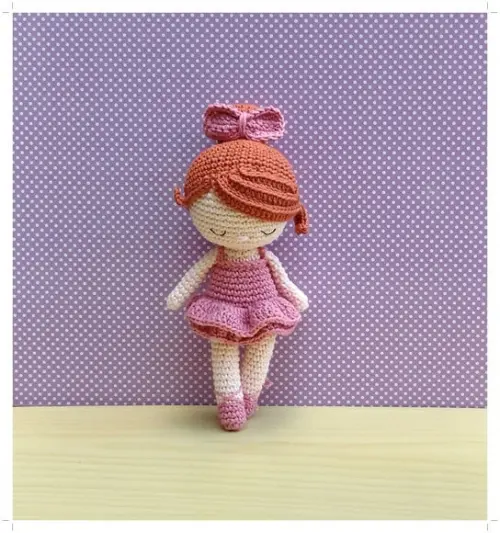 Boneca Bailarina Margarida Amigurumi