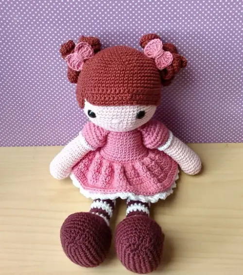 Boneca Mari Amigurumi