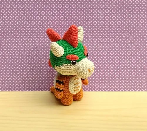 Bowser Chibi - Super Mario Amigurumi * Pronta Entrega