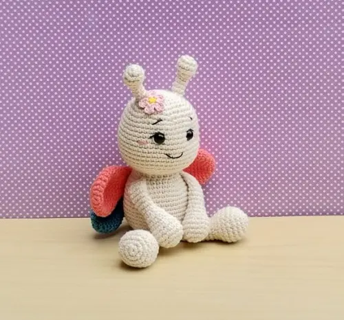 Borboleta Lelê Amigurumi