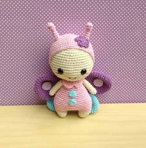 Borboleta Tina Amigurumi